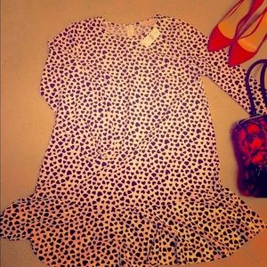 Black Heart Flirty Ann Taylor Dress.